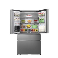 Hisense RF749N4SWSE nevera puerta lado a lado Independiente 579 L Acero inoxidable