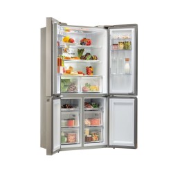 Haier HCR5919ENMM Independiente 643 L Platino, Acero inoxidable