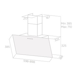 Elica Shire BK A 60 De pared Negro