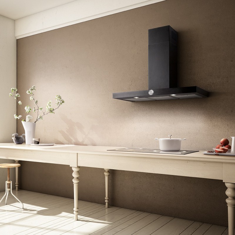 Elica Lol BL A 90 De pared Negro 500 m³ h