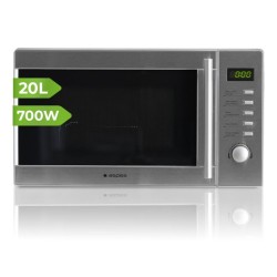 Aspes AMW2700DGX microondas Negro, Plata Microondas con grill Encimera 20 L 700 W