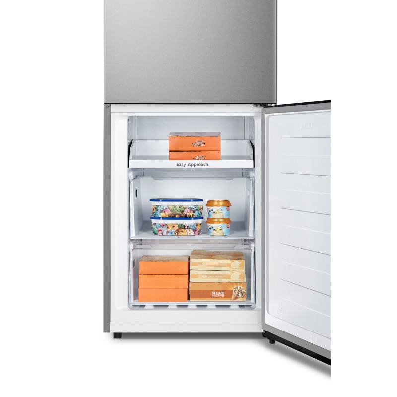 Hisense RB390N4ACE nevera y congelador Independiente 304 L Acero inoxidable