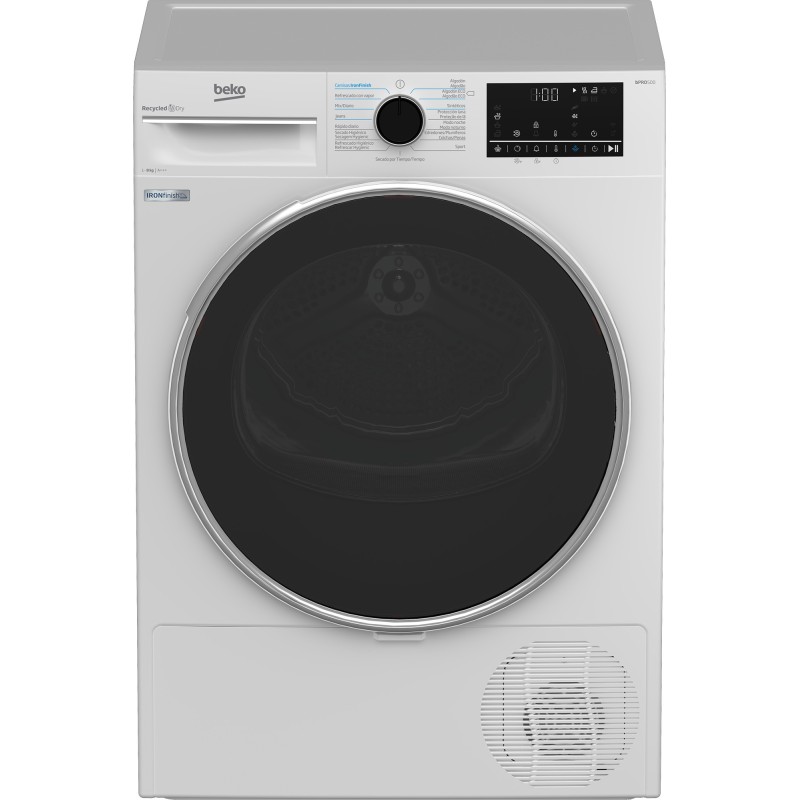 Beko B5T42243 secadora Independiente Carga frontal 8 kg Blanco