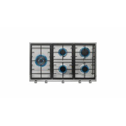 Teka EX 90.1 5G AI AL DR LEFT CI Acero inoxidable Integrado 86 cm Encimera de gas 5 zona(s)