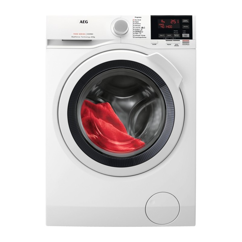 AEG L7WBG851 lavadora-secadora Independiente Carga frontal Blanco