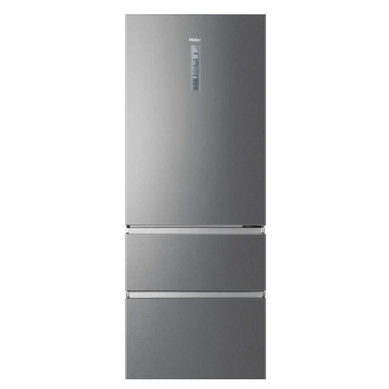 Haier 3D 70 Serie 3 A3FE743CPJ Independiente 450 L Platino, Acero inoxidable
