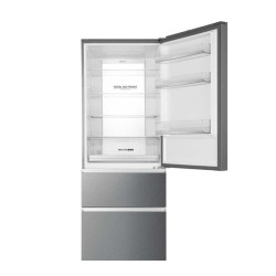 Haier 3D 70 Serie 3 A3FE743CPJ Independiente 450 L Platino, Acero inoxidable
