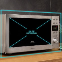 Cecotec 01398 microondas Negro, Acero Solo microondas Encimera 20 L 700 W