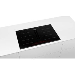Bosch Serie 8 PXX875D67E hobs Negro Integrado 80 cm Con placa de inducción 4 zona(s) Campana integrada