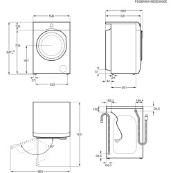 Electrolux EW6F5142FB lavadora Carga frontal 10 kg 1351 RPM Blanco