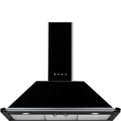 Smeg KT90BLE campana De pared Negro 567 m³ h