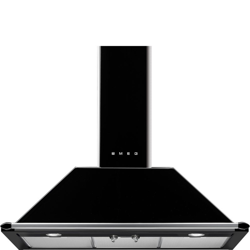 Smeg KT90BLE campana De pared Negro 567 m³ h