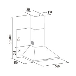 CATA V-6000 X De pared Acero inoxidable 480 m³ h