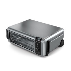 Ninja SP101 Sencillo 10 L Independiente 2400 W Freidora de aire caliente Negro, Acero inoxidable