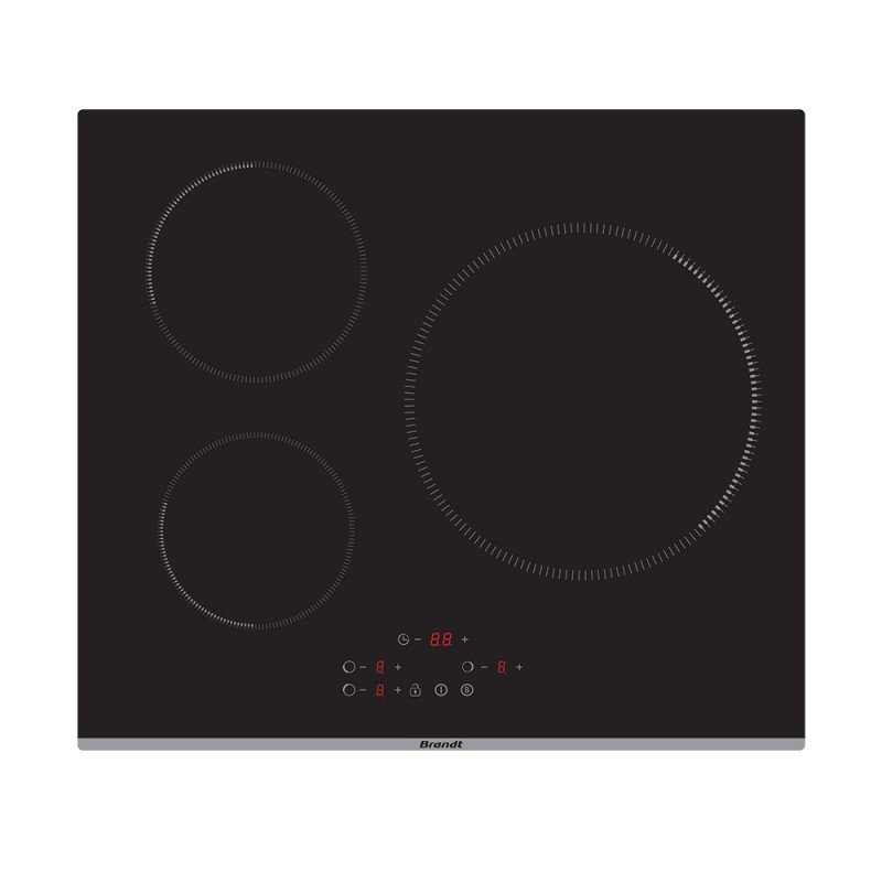Brandt BPI6389B hobs Negro Integrado 59 cm Con placa de inducción 3 zona(s)