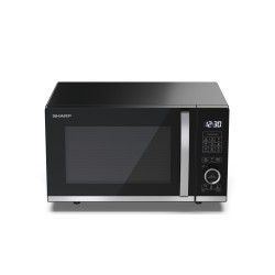 Sharp YC-QG204AE-B microondas Negro Microondas con grill Encimera 20 L 800 W