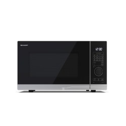 Sharp YC-PG234AE-S microondas Negro, Plata Microondas con grill Encimera 23 L 900 W