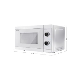 Sharp YC-MS01E-C microondas Blanco Solo microondas Encimera 20 L 800 W