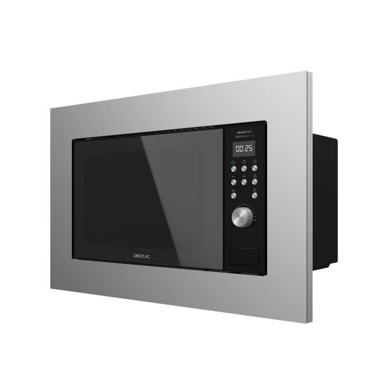 Cecotec 01380 microondas Negro, Acero Microondas con grill Integrado 20 L 700 W