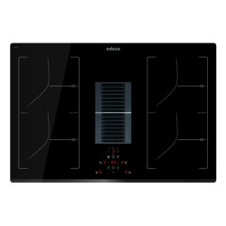 Edesa EIT-7422 DD B Negro Integrado 77 cm Con placa de inducción 4 zona(s) Campana integrada