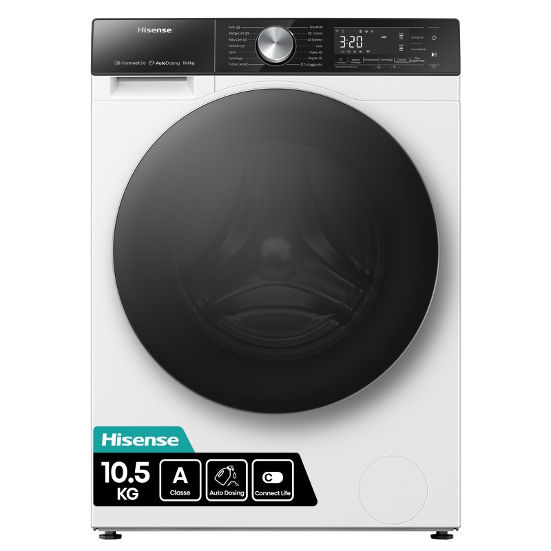 Hisense WF5S1045BW lavadora Carga frontal 10,5 kg 1310 RPM Blanco