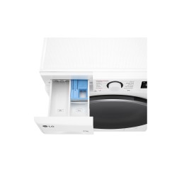 LG F2DR5S09A1W lavadora-secadora Independiente Carga frontal Blanco