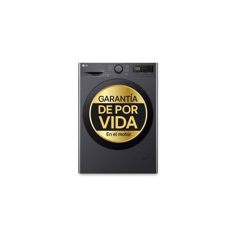 LG F4DR6010AGM lavadora-secadora Independiente Carga frontal Negro