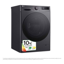 LG F4DR6010AGM lavadora-secadora Independiente Carga frontal Negro