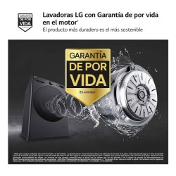LG F4DR6010AGM lavadora-secadora Independiente Carga frontal Negro