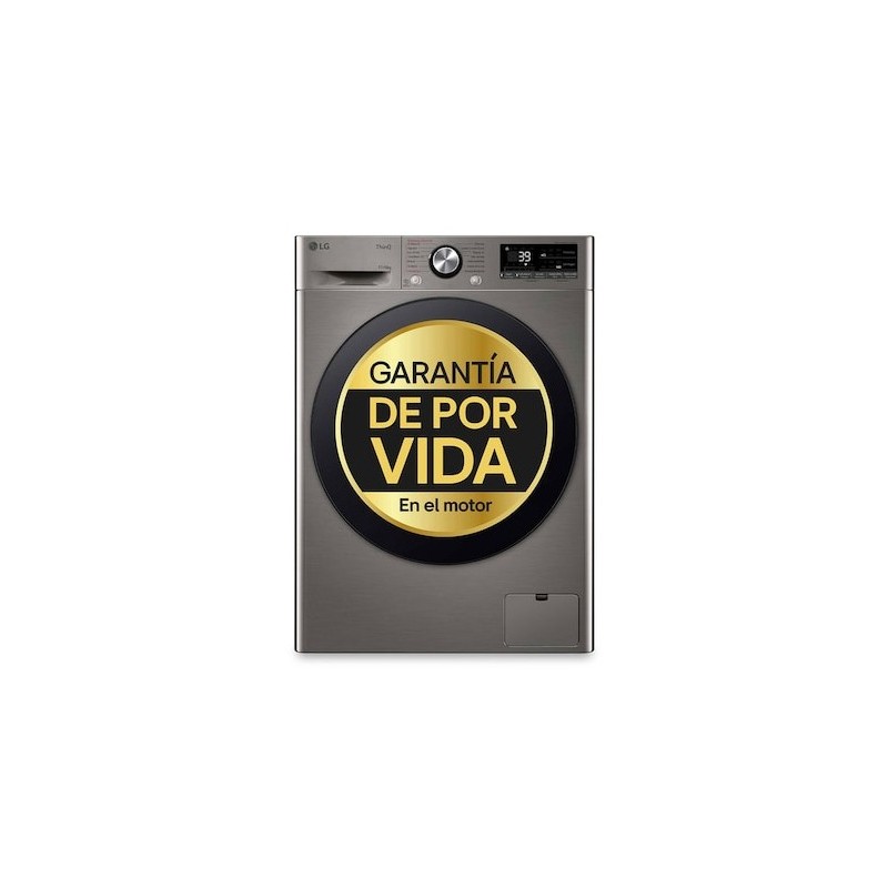 LG F4DR6010AGM lavadora-secadora Independiente Carga frontal Acero inoxidable