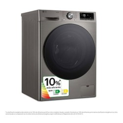 LG F4DR6010AGM lavadora-secadora Independiente Carga frontal Acero inoxidable