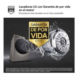 LG F4DR6010AGM lavadora-secadora Independiente Carga frontal Acero inoxidable