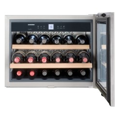 Liebherr WKEes 553-21 enfriador de vino Botellero de pie Integrado Plata 18 botella(s)