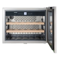 Liebherr WKEes 553-21 enfriador de vino Botellero de pie Integrado Plata 18 botella(s)