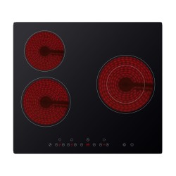 Midea MC-HT341 hobs Negro Integrado 60 cm Con placa de inducción 3 zona(s)