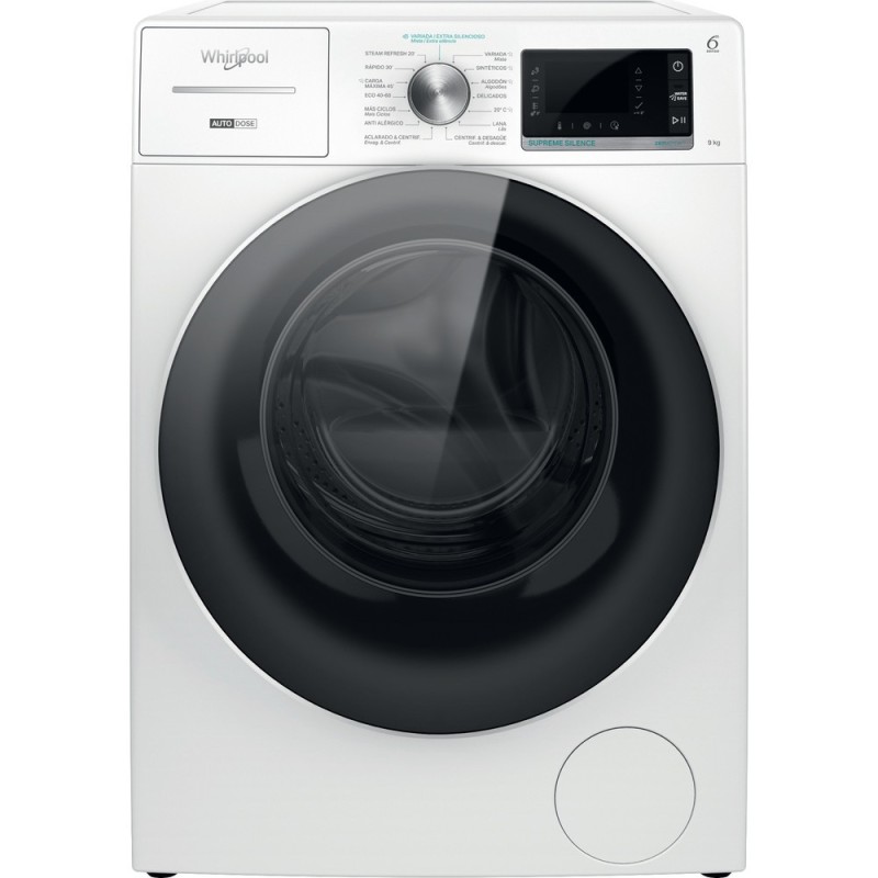 Whirlpool W8 W946WR SPT lavadora Carga frontal 9 kg 1400 RPM Blanco