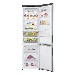 LG GBB62PZGCC1 nevera y congelador Independiente 384 L Metálico, Plata