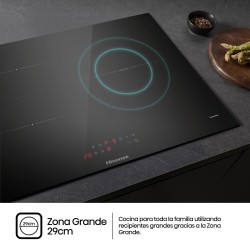 Hisense HI6311BSCE Negro Integrado 59 cm Con placa de inducción 3 zona(s)