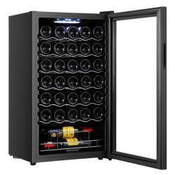 Cecotec GrandSommelier 34030 Nevera de vino Bajo encimera Negro 34 botella(s)