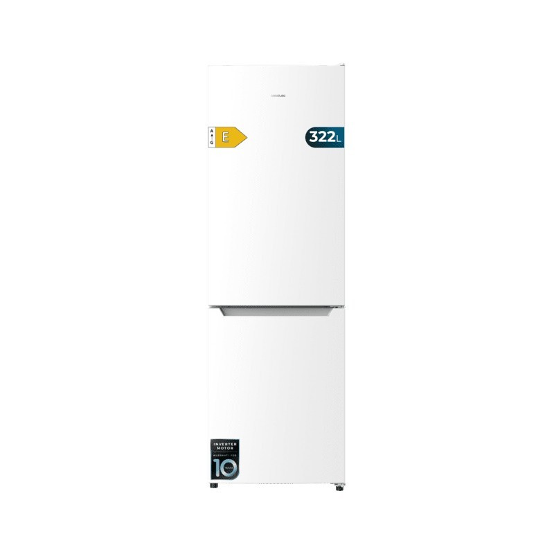 Cecotec Bolero CoolMarket Combi 322 White E Independiente 322 L Blanco