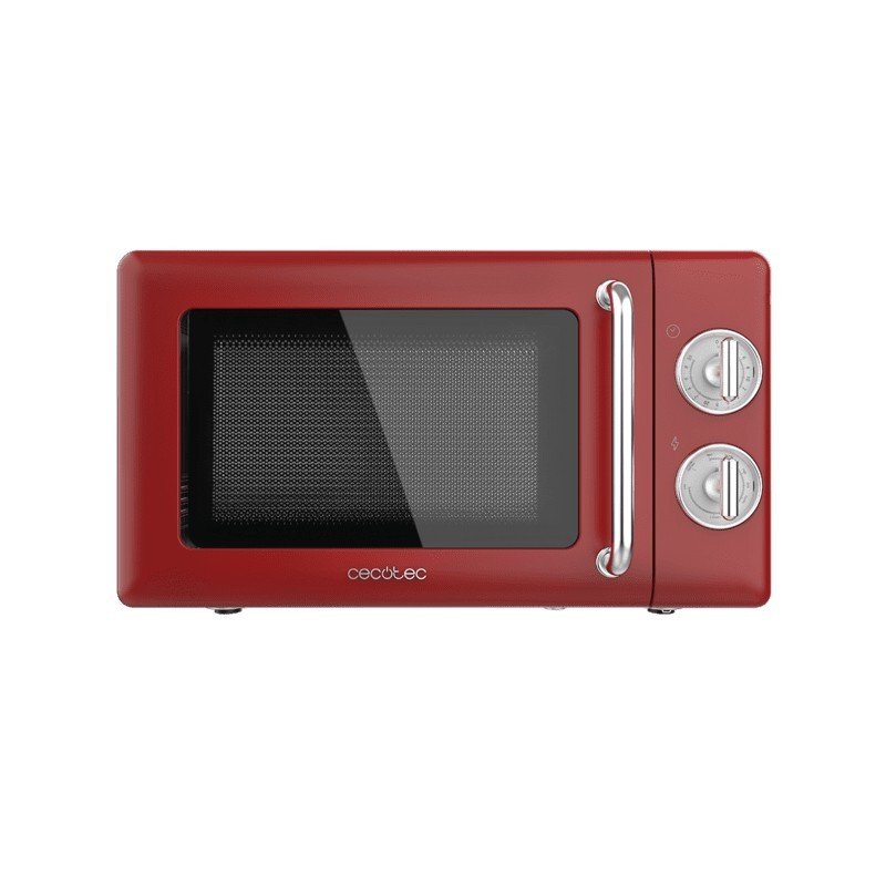 Cecotec 01710 microondas Rojo, Acero inoxidable Microondas con grill Encimera 20 L 700 W