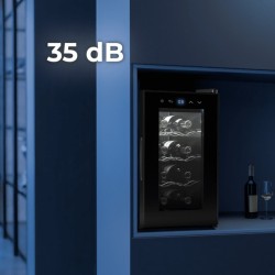 Cecotec GrandSommelier 830 Nevera de vino termoeléctrico Independiente Negro 8 botella(s)
