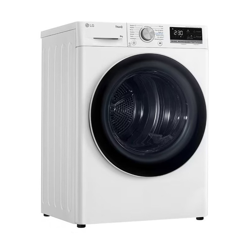 LG RH80V9AV4N secadora Independiente Carga frontal 8 kg Blanco
