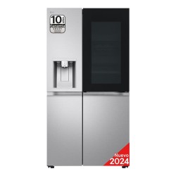 LG InstaView GSXE90MBAD.AMBQEUR nevera puerta lado a lado Independiente 628 L Acero inoxidable