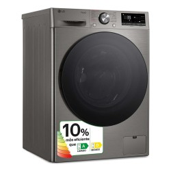 LG F4DR7010SGS lavadora-secadora Independiente Carga frontal Acero inoxidable