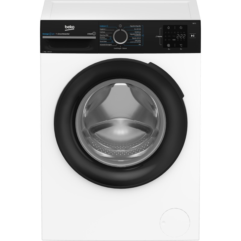 Beko b300 BM3WFSU39413 lavadora Carga frontal 9 kg 1351 RPM Negro, Blanco