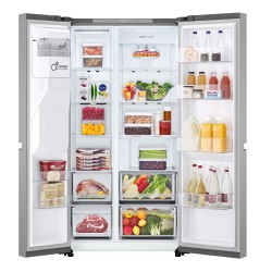 LG GSLC40PYPE nevera puerta lado a lado Independiente 638 L Plata