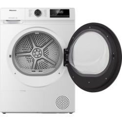 Hisense DHQE800BW2 secadora Independiente Carga frontal 8 kg Blanco
