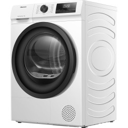 Hisense DHQE800BW2 secadora Independiente Carga frontal 8 kg Blanco