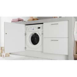 Indesit BI WDIL 861485 EU lavadora-secadora Integrado Carga frontal Blanco